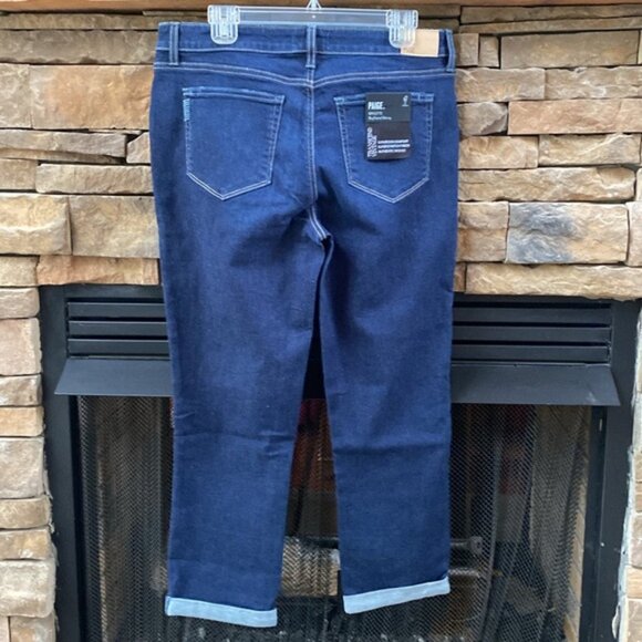 PAIGE denim Brigitte Boyfriend Gibson distressed ankle cuffed jeans nwt - Picture 3 of 9